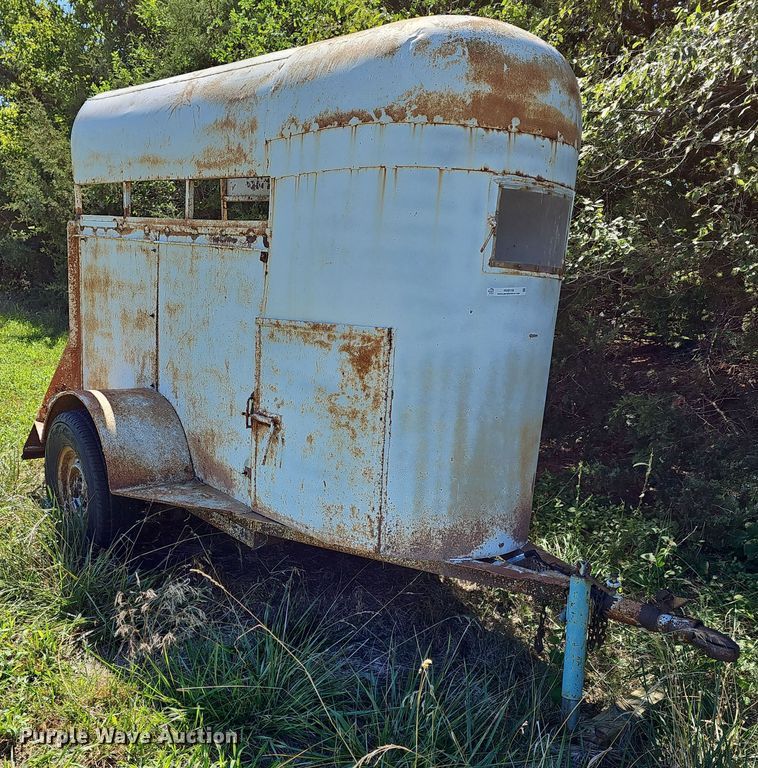 image for item NU9156 Shop built  livestock trailer