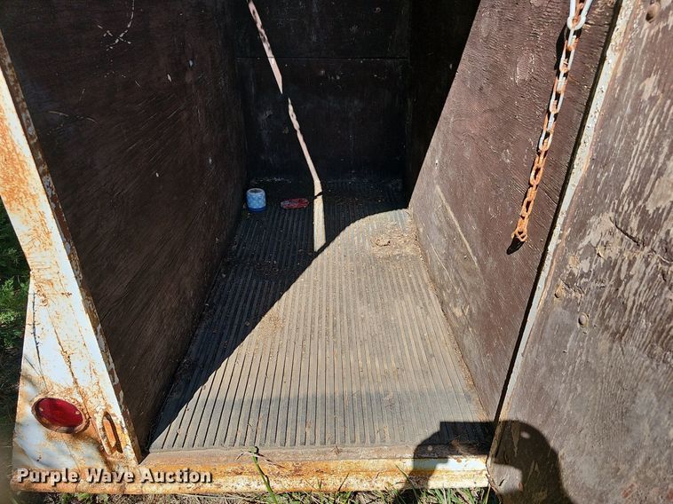 image for item NU9156 Shop built  livestock trailer