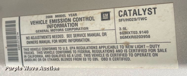 image for item NY9594 2008 Chevrolet Uplander LS  van