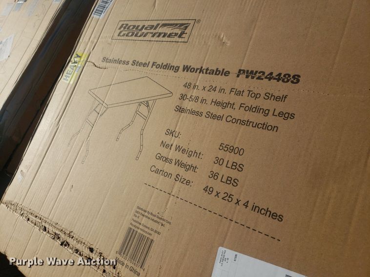 image for item OB9737 (22) stainless steel tables