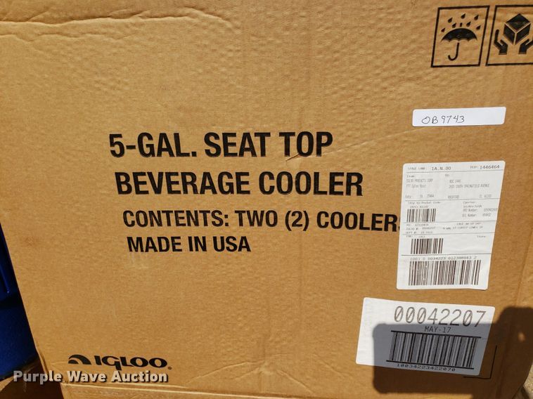 image for item OB9745 (20) Igloo coolers