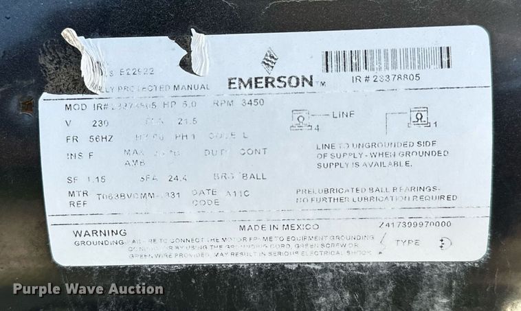 image for item OG9143 2011 Ingersoll Rand TS4N5  air compressor