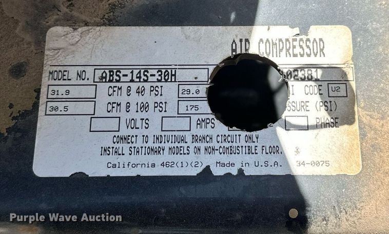 image for item OG9144 Mi-T-M 3-0304  air compressor