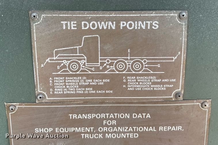 image for item OG9146 U.S. Army Seortm  service truck bed