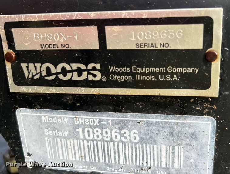 image for item DI7983 Woods BH80X-1  backhoe attachment