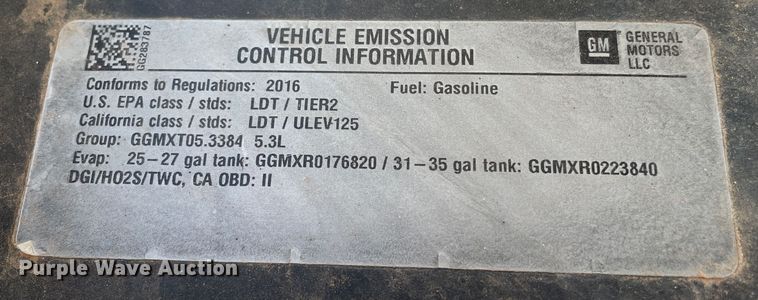 image for item DK2484 2016 Chevrolet Silverado 1500  Crew Cab pickup truck