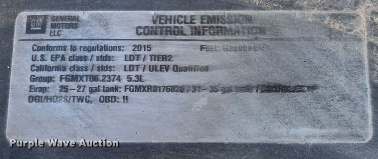 image for item DK2491 2015 Chevrolet Silverado 1500  Crew Cab pickup truck