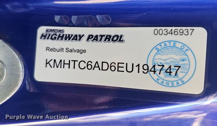 image for item DN8602 2014 Hyundai Veloster