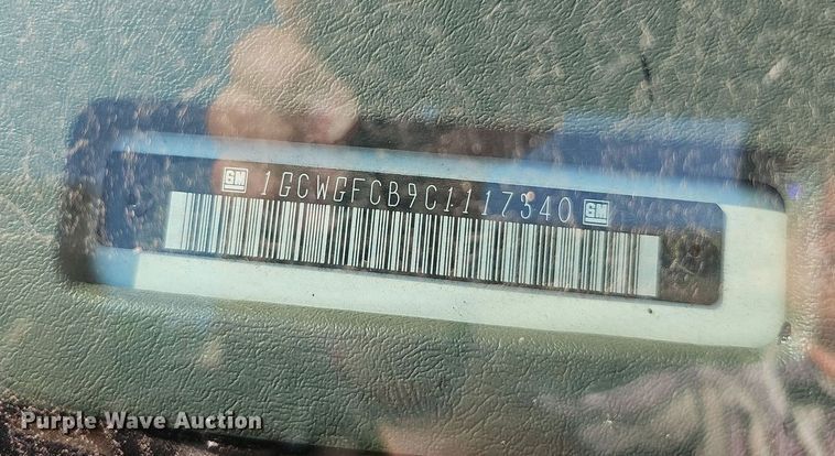 image for item DN8658 2012  Chevrolet Express 2500  van