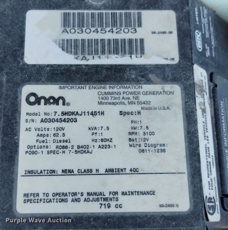 image for item DP3390 2003 Fleetwood Bounder  RV