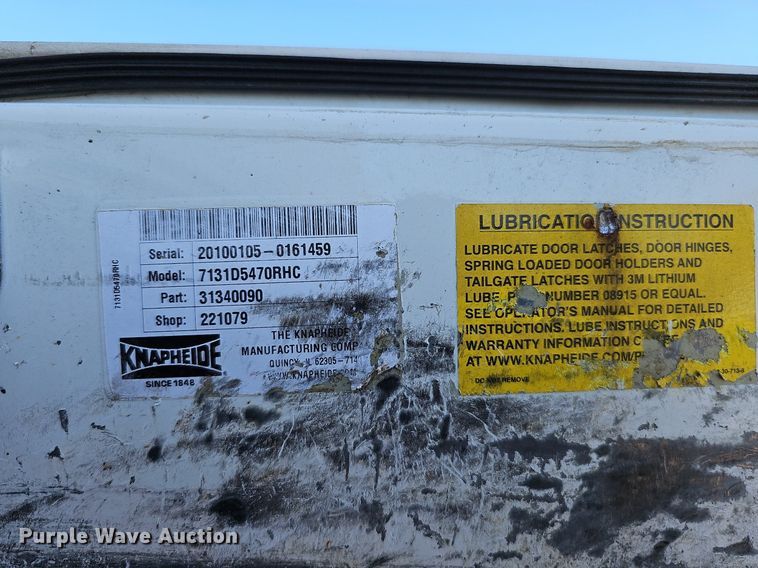image for item DQ0156 Knapheide 7131D5470RHC  service truck bed