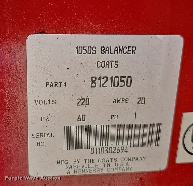 image for item DQ0159 Coats Direct Drive 1050  wheel balancer