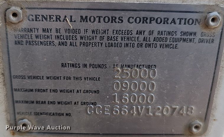 image for item DQ0176 1974 Chevrolet C65  grain truck