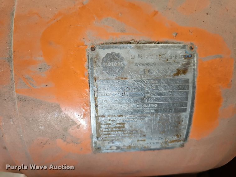 image for item DQ0194 1957 Buehler Tank and Welding Works  air compressor