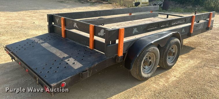 image for item DQ0907 2002 U.S. Cargo USE08518TA3  utility trailer
