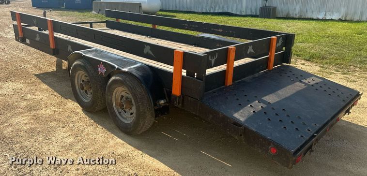 image for item DQ0907 2002 U.S. Cargo USE08518TA3  utility trailer