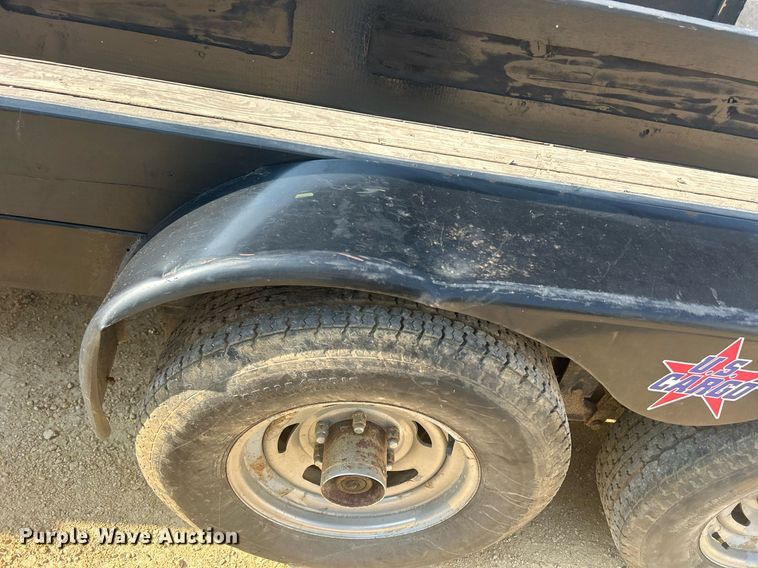 image for item DQ0907 2002 U.S. Cargo USE08518TA3  utility trailer