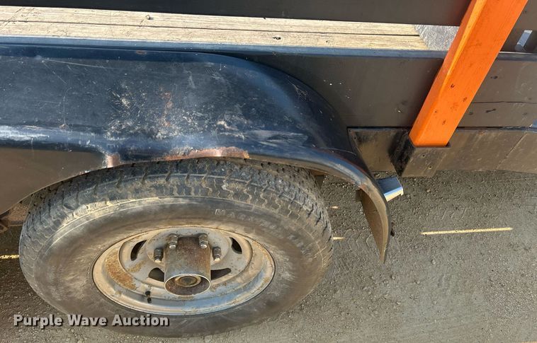 image for item DQ0907 2002 U.S. Cargo USE08518TA3  utility trailer