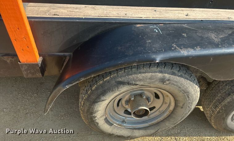 image for item DQ0907 2002 U.S. Cargo USE08518TA3  utility trailer