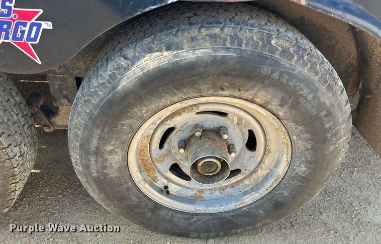 image for item DQ0907 2002 U.S. Cargo USE08518TA3  utility trailer