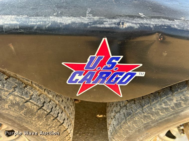 image for item DQ0907 2002 U.S. Cargo USE08518TA3  utility trailer