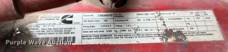 image for item DQ2175 2015 International DuraStar 4300  flatbed truck