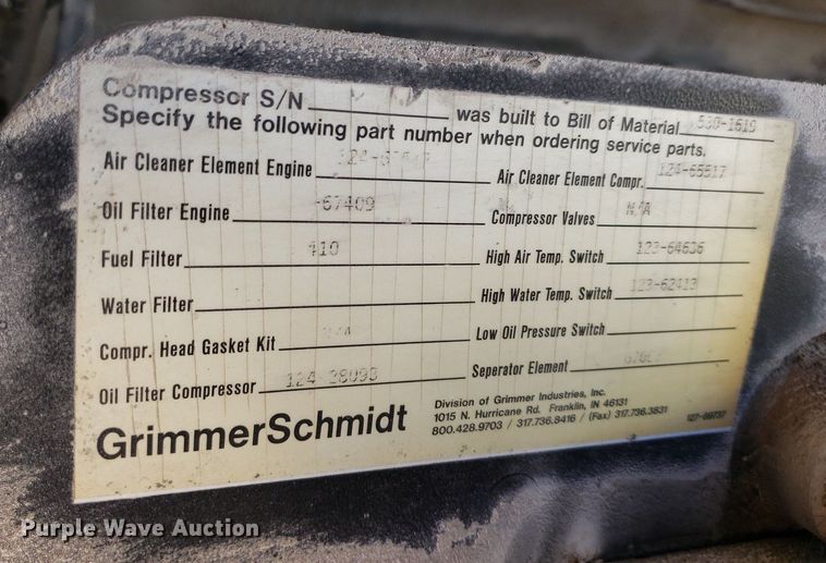 image for item IP9418 Grimmer Schmidt  air compressor