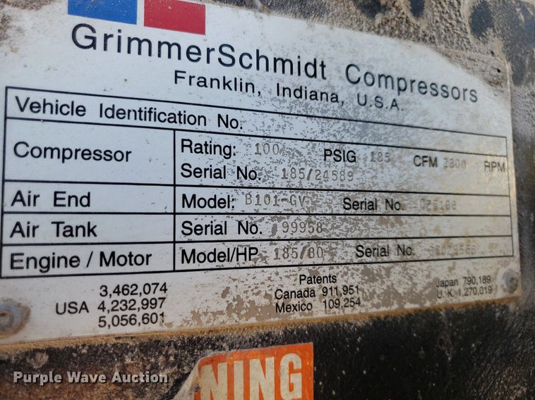 image for item IP9418 Grimmer Schmidt  air compressor