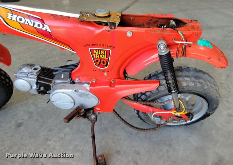 image for item IQ9835 1980 Honda Mini Trail 70  mini bike