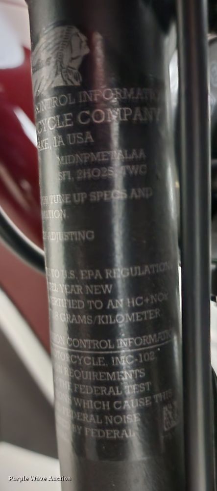 image for item KC9658 2021 Indian Roadmaster  motorcycle