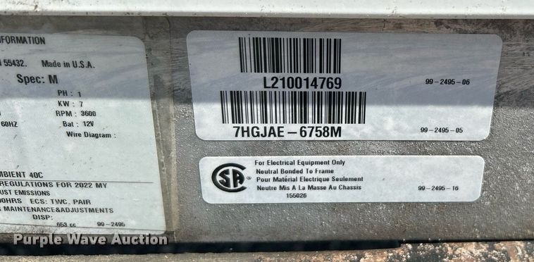 image for item KW9100 2008 Workhorse W62  utility / service truck