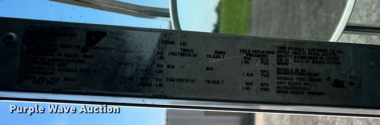 image for item KW9100 2008 Workhorse W62  utility / service truck