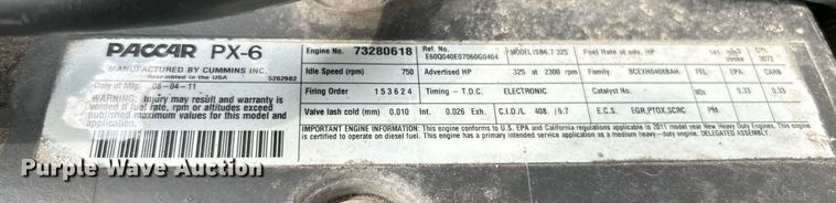 image for item KW9207 2012 Kenworth T370  flatbed truck