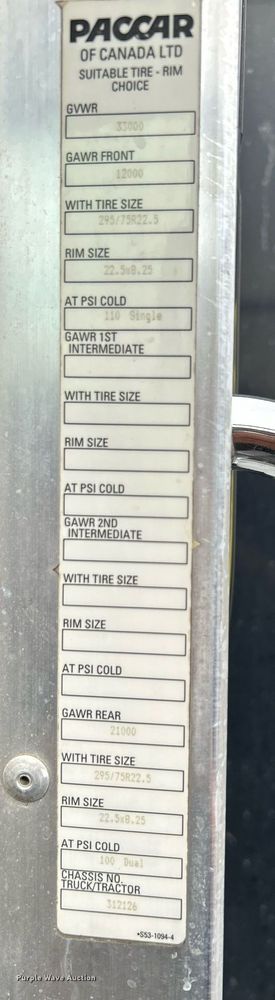 image for item KW9207 2012 Kenworth T370  flatbed truck