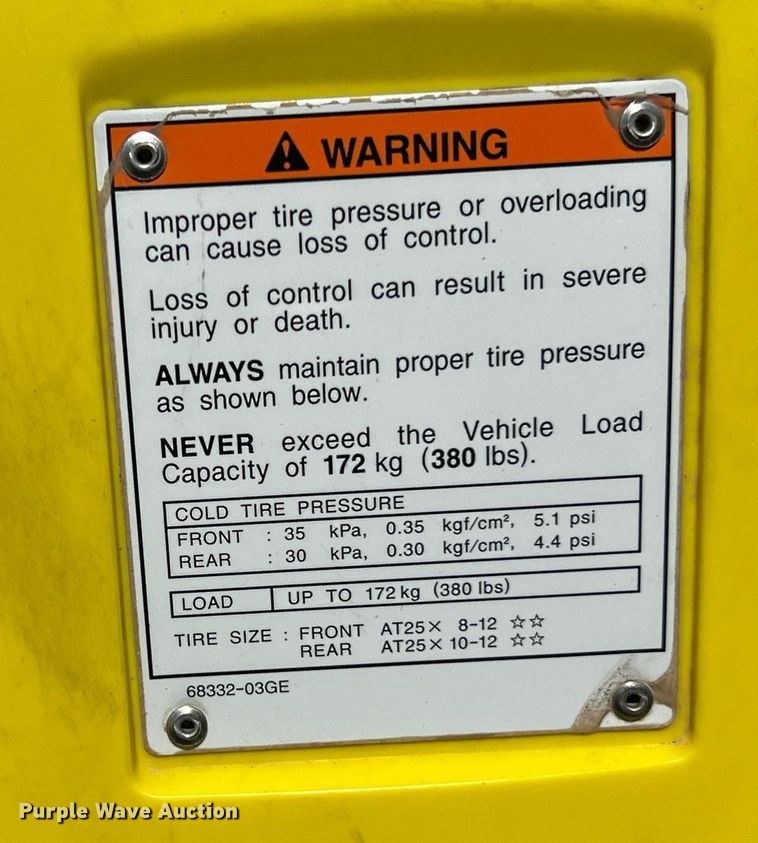 image for item LF9384 2004 Suzuki Vinson QuadRunner  ATV