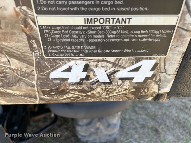 image for item LF9406 2017 Kubota RTV X1140  utility vehicle