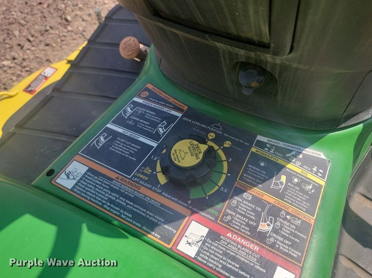 image for item LQ9112 John Deere X540  lawn mower