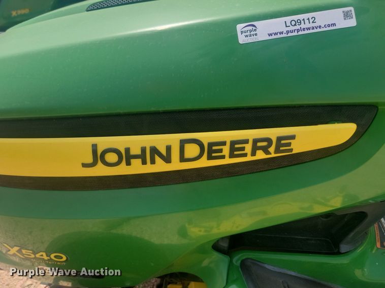 image for item LQ9112 John Deere X540  lawn mower