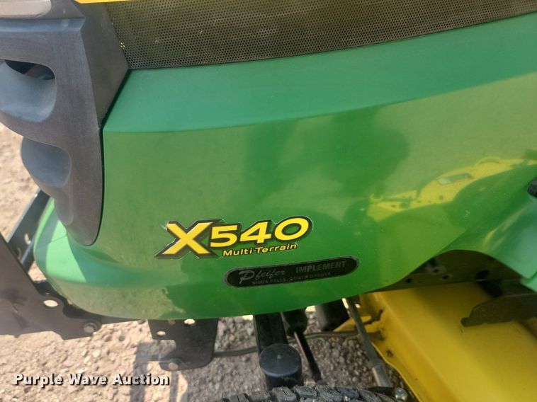 image for item LQ9112 John Deere X540  lawn mower
