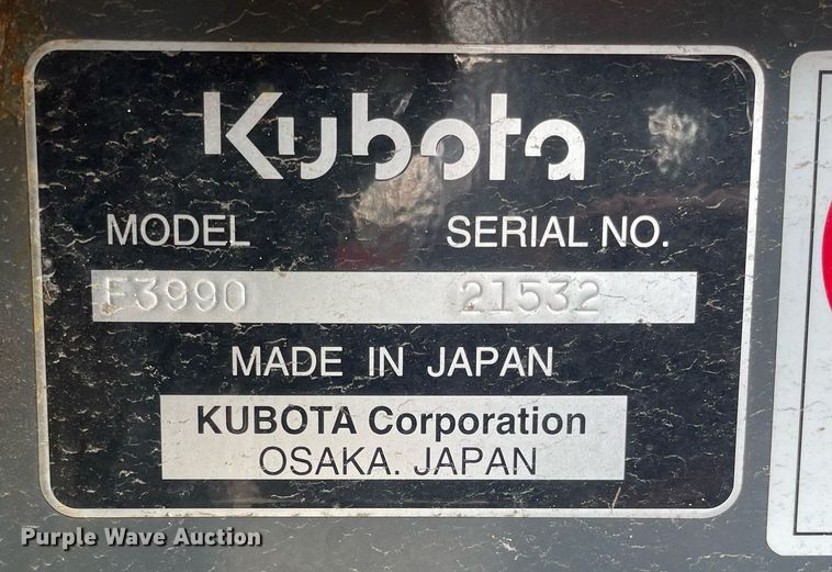 image for item LV9785 Kubota F3990  lawn mower