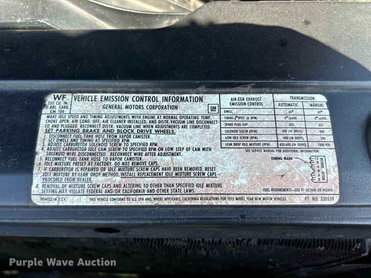 image for item MD9008 1973 Chevrolet Camaro