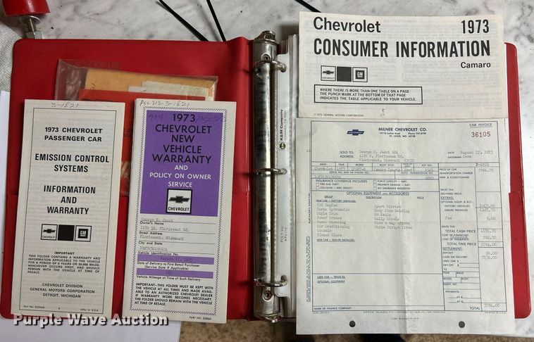 image for item MD9008 1973 Chevrolet Camaro