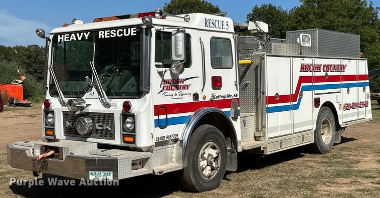 image for item ML9108 1985 Mack MC686FC  rescue vehicle
