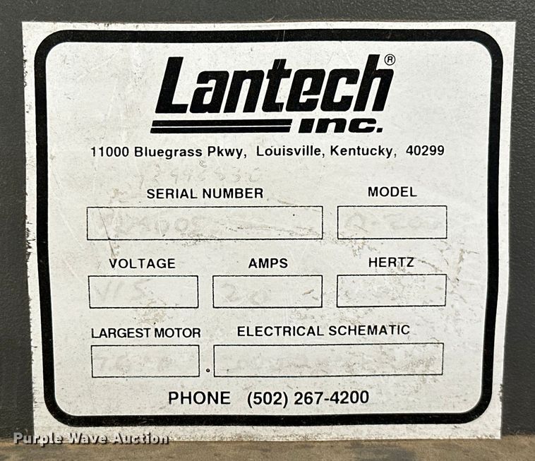 image for item ML9121 Lantech Q-200  shrink wrap machine