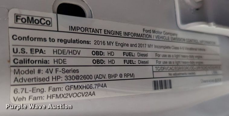 image for item MX9358 2017  Ford F550 Super Duty XL  sewer jetter truck