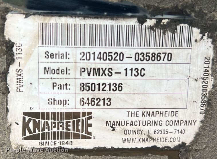 image for item NA9081 Knapheide PVMXS-113C  flatbed