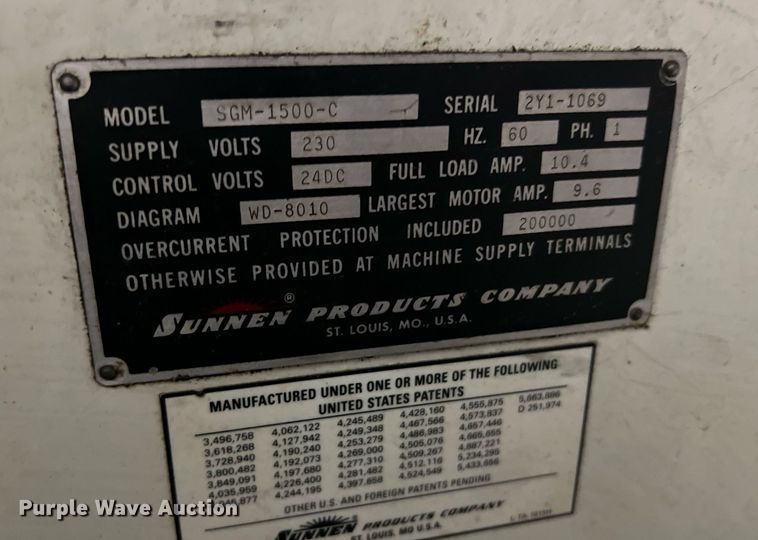 image for item NA9102 Sunnen SGM-1500  seat and guide machine
