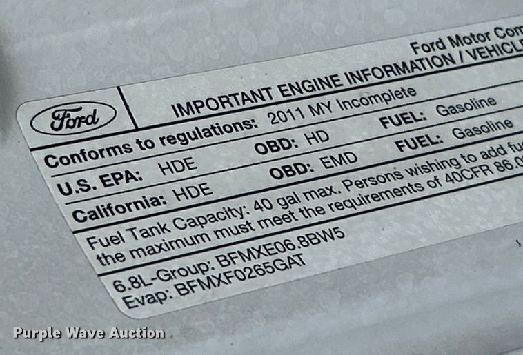 image for item NL9395 2011 Ford F550 Super Duty  utility / service truck
