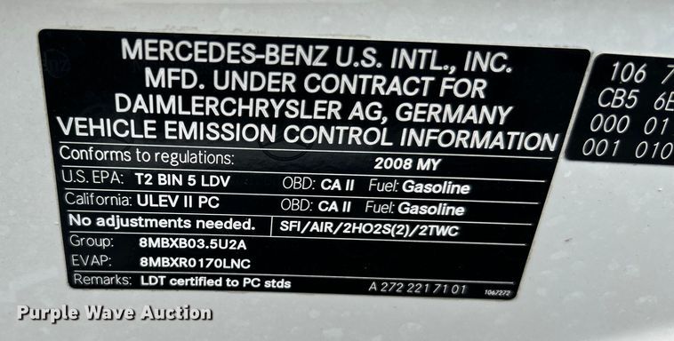 image for item NL9406 2008 Mercedes Benz R350  SUV