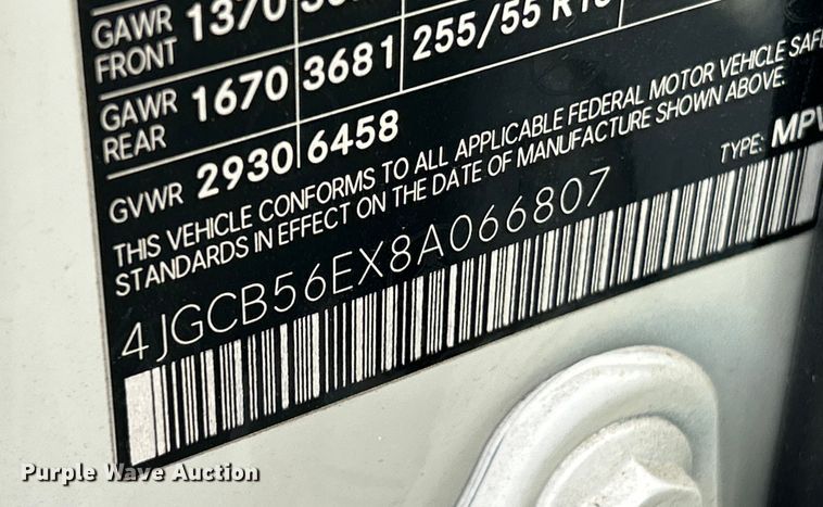 image for item NL9406 2008 Mercedes Benz R350  SUV